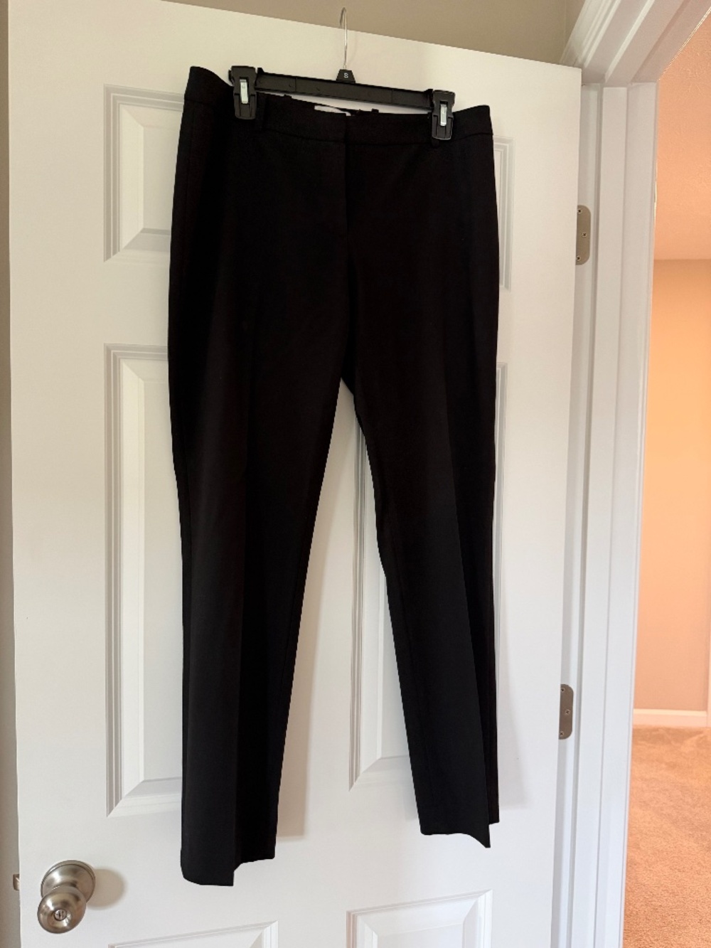 Calvin Klein Slim Fit Black Dress Pants Women's Size 6 Career Stretch Trousers